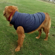 犬用コート 犬用ベスト 犬用アウター ペット服 裏ボア ボアジャケット ダウンジャケット風 ジャンパー ドッグウェア 冬用 冬服 中型犬 大型犬 スナップボタン 防寒着 防寒対策 暖かい あったかい 犬服 お散歩 外出 L XL 2XL 3XL