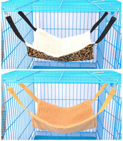 ペット用ハンモック 猫用ハンモック ゲージ用 吊り下げ ペット用品 室内用 ペットグッズ リバーシブル 起毛 あったか ふわふわ 寝具 寝床 お昼寝 フック付き ヒョウ柄 ゼブラ柄 単色 無地 ドット かわいい ゆったり リラックスグッズ 防寒グッズ キャット 茶