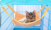 ペット用ハンモック 猫用ハンモック ゲージ用 吊り下げ ペット用品 室内用 ペットグッズ リバーシブル 起毛 あったか ふわふわ 寝具 寝床 お昼寝 フック付き ヒョウ柄 ゼブラ柄 単色 無地 ドット かわいい ゆったり リラックスグッズ 防寒グッズ キャット 茶