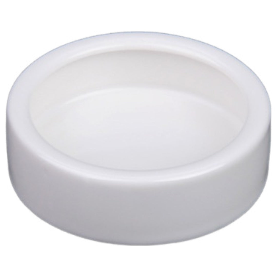 ペット用エサ入れ 食器 エサ皿 水入れ 陶器 白 爬虫類 両生類 返し 餌皿 ペット用品 セラミック 円型 三角 小動物 カメ トカゲ サンショウウオ ハムスター モルモット チンチラ