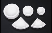 ペット用エサ入れ 食器 エサ皿 水入れ 陶器 白 爬虫類 両生類 返し 餌皿 ペット用品 セラミック 円型 三角 小動物 カメ トカゲ サンショウウオ ハムスター モルモット チンチラ