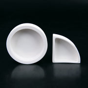 ペット用エサ入れ 食器 エサ皿 水入れ 陶器 白 爬虫類 両生類 返し 餌皿 ペット用品 セラミック 円型 三角 小動物 カメ トカゲ サンショウウオ ハムスター モルモット チンチラ