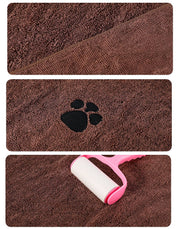 ペットタオル 60×100cm ペット用タオル 吸水タオル 速乾 トリミング用品 お風呂用 ペット用品 バス用品 犬 猫 イヌ ネコ ドッグ キャット ペット タオル 体拭き ペットグッズ 肉球 かわいい シンプル