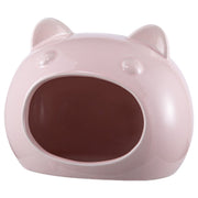 ハムスターハウス 小動物用 ペット用品 陶器 セラミック製 お家 小屋 寝床 隠れ家 猫耳 可愛い ひんやり涼しい 夏の暑さ対策