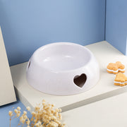 フードボウル ウォーターボウル ペット用食器 犬用 猫用 餌入れ 水入れ ハート エサ入れ容器 円形 ラウンド型 シンプル 可愛い ペット用品 ペットグッズ イヌ用  ネコ用