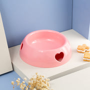 フードボウル ウォーターボウル ペット用食器 犬用 猫用 餌入れ 水入れ ハート エサ入れ容器 円形 ラウンド型 シンプル 可愛い ペット用品 ペットグッズ イヌ用  ネコ用