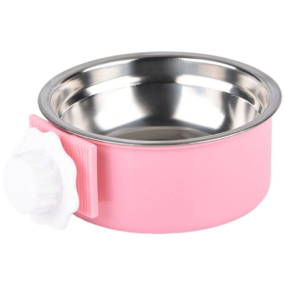 ペット用食器 フードボウル ウォーターボウル ケージ ゲージ 取り付け 犬用 猫用 小動物 エサ入れ 餌入れ 水入れ ペット用品 ペットグッズ ネコ イヌ ハムスター モルモット ウサギ チンチラ リス インコ 小鳥 給水 給餌 取り外し可 シンプル 小さめ 黄 ネイビー 橙 ピンク 青 緑