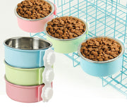 ペット用食器 フードボウル ウォーターボウル ケージ ゲージ 取り付け 犬用 猫用 小動物 エサ入れ 餌入れ 水入れ ペット用品 ペットグッズ ネコ イヌ ハムスター モルモット ウサギ チンチラ リス インコ 小鳥 給水 給餌 取り外し可 シンプル 小さめ 黄 ネイビー 橙 ピンク 青 緑