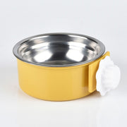ペット用食器 フードボウル ウォーターボウル ケージ ゲージ 取り付け 犬用 猫用 小動物 エサ入れ 餌入れ 水入れ ペット用品 ペットグッズ ネコ イヌ ハムスター モルモット ウサギ チンチラ リス インコ 小鳥 給水 給餌 取り外し可 シンプル 小さめ 黄 ネイビー 橙 ピンク 青 緑