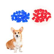 犬用ネイルキャップ ソフトネイルキャップ 20個入り 爪カバー ネイルカバー イヌ 犬 ペット用品 ネイルケア 怪我防止 爪割れ防止