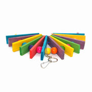 鳥用玩具 ペット用品 鳥用 おもちゃ 扇形 アスレチック ストレス解消 ぶらさげ カラフル ナチュラル かわいい オウム イン