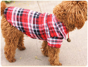 ドッグウェア 犬服 シャツ ペット 小型犬 猫 洋服 トップス 半袖 前開き チェック柄 おしゃれ カジュアル スナップボタン 着脱簡単