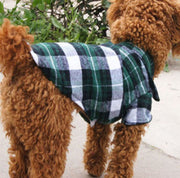 ドッグウェア 犬服 シャツ ペット 小型犬 猫 洋服 トップス 半袖 前開き チェック柄 おしゃれ カジュアル スナップボタン 着脱簡単