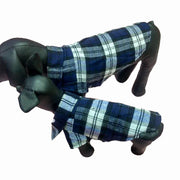 ドッグウェア 犬服 シャツ ペット 小型犬 猫 洋服 トップス 半袖 前開き チェック柄 おしゃれ カジュアル スナップボタン 着脱簡単