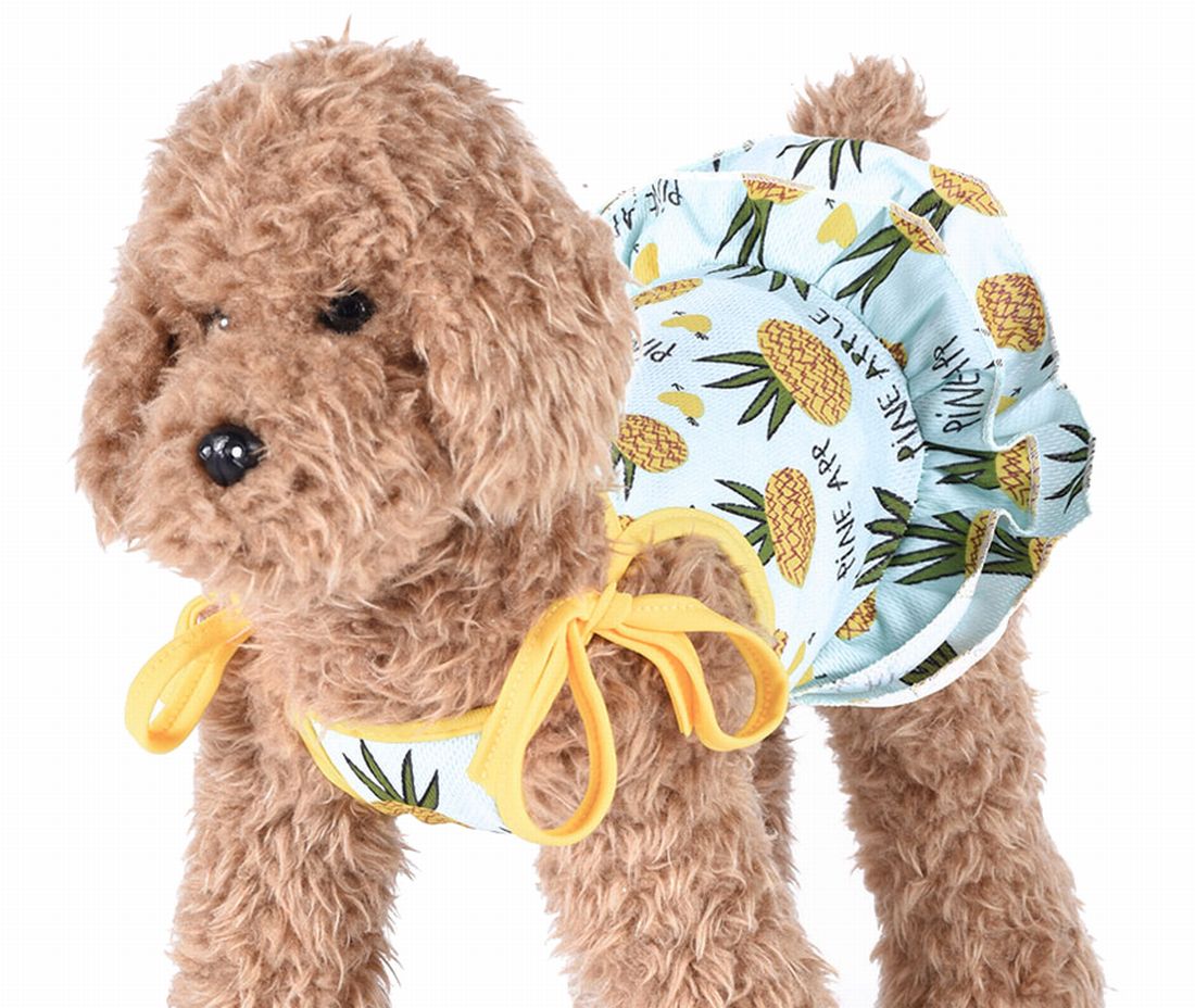 ペット服 タンクトップ ワンピース ドッグウエア キャットウエア 犬 A【ワンピース】×パイナップル バリエーション画像