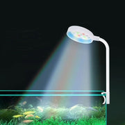 水槽ライト LEDライト クリップ式 アクアリウムライト 水槽照明 USB給電式 熱帯魚 観賞魚 水草 丸形 ラウンド型