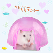 小動物ハウス ペット用品 ハムスターハウス お家 ベット 寝床 隠れ家 暑さ対策 熱中症対策 ひんやり クール プレート クリアカラー