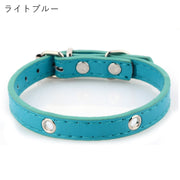 首輪 イヌ 小型犬 中型犬 大型犬 ネコ 猫 ペットグッズ ペット用品 バックル Dカン フェイクレザー PUレザー ピンク ブルー ブラック シンプル カジュアル 可愛い キュート