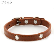 首輪 イヌ 小型犬 中型犬 大型犬 ネコ 猫 ペットグッズ ペット用品 バックル Dカン フェイクレザー PUレザー ピンク ブルー ブラック シンプル カジュアル 可愛い キュート