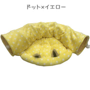 ペットベッド ネコベット 猫用ベッド ペット用おもちゃ トンネル遊び ボール遊び ペットのおもちゃ ペットグッズ 室内遊び 運動 寝床 お昼寝 折りたたみ コンパクト 持ち運び カラフル ネコミミ カワイイ 可愛い