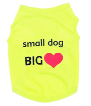 ドッグウェア 犬服 犬用ウェア ペットウェア ベスト タンクトップ ノースリーブ 袖なし カットソー Tシャツ 小型犬用 ロゴ ハート 可愛い おしゃれ シンプル お散歩 お出掛け