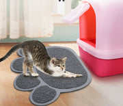 砂取りマット 猫用 ネコ ペット用品 トイレマット 30×40cm 滑り止め 飛び散り防止 砂落とし 猫砂マット 猫砂キャッチャー ペットマット 足拭き 足ふき 足砂取り 肉球型 かわいい 可愛い おしゃれ ねこ キャット CAT