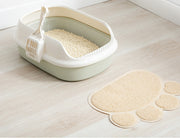 砂取りマット 猫用 ネコ ペット用品 トイレマット 30×40cm 滑り止め 飛び散り防止 砂落とし 猫砂マット 猫砂キャッチャー ペットマット 足拭き 足ふき 足砂取り 肉球型 かわいい 可愛い おしゃれ ねこ キャット CAT