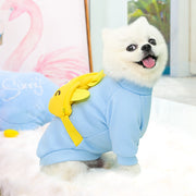 ペットウェア トレーナー バッグ付き 犬服 猫服 洋服 ドッグウェア キャットウェア 袖あり ポーチ ファスナー カエル クマ カジュアル お洒落 可愛い ペット服 犬の服 猫の服