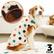 ドッグウェア 犬服 タンクトップ ベスト ペット 中型犬 大型犬 猫 洋服 ノースリーブ ボアフリース 裏起毛 防寒 暖かい 冬