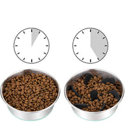 早食い防止 スローフィーダー エサ入れ シリコン 滑り止め 吸盤付き 犬 猫 ペット用 食器 フードボウル組み込み型 サイズ調整 カット可能