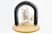 ペット用ブラシ グルーミングブラシ セルフブラシ ネコ 猫用品 ペット用品 毛づくろい お手入れ アーチ型 ペットトイ ブラッシング 爪とぎ