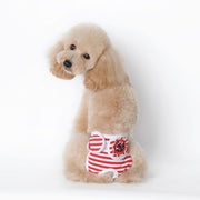 犬用サニタリーパンツ 生理パンツ オムツカバー おむつカバー ドッグウェア ペットグッズ ペット用品 いぬ用品 サニタリーショーツ マナーパンツ マリン柄 ボーダー おしゃれ 女の子 お出かけ 散歩 介護