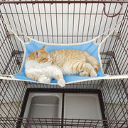 猫用 ハンモック ベッド ケージ用 犬 ペット用品 ペットグッズ 吊り下げ 取り付け簡単 フック付き メッシュ 通気性 涼しい