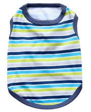 ペット服 タンクトップ ボーダー ドッグウエア キャットウエア ノースリーブ 袖なし 犬 猫 お散歩 お出掛け 春 夏 秋 かわいい カジュアル ストライプ ペット用品