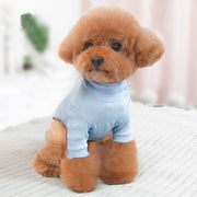 ペット 服 Ｔシャツ 長袖 ハイネック かわいい 小型犬用 犬服 ペットウェア ドッグウエア 犬の服 シンプル 無地