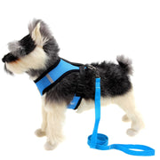 ハーネスリード 2点セット イヌ 小型犬 中型犬 ペット用品 ペットグッズ プラバックル メッシュ ロゴ ピンク ブルー ブラック シンプル かわいい キュート お散歩