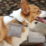 犬用トリーツポーチ おやつ入れ カラビナ付き ペット フードバッグ おやつ入れ 散歩 訓練 しつけ ポータブル 便利