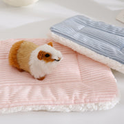 小動物用ベッド ペット用 ペットベッド スクエア型 長方形 コーデュロイ あったか ふわふわ ハムスター ウサギ モルモット ハリネズミ 小型ペット マット かわいい おしゃれ