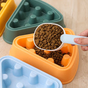 ペット用食器 2個セット フードボウル ペットボウル エサ入れ 餌入れ 犬 イヌ 猫 ネコ 三角 ピザ型 プラスチック シンプル