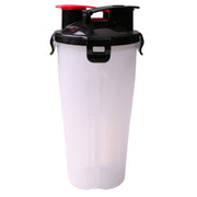 ペット用水筒 給水器 給餌器 兼用 ウォーターボトル フードボトル 仕切り付き 携帯 350ml 犬用 猫用 コンパクト 持ち運び お椀 トレイ トレー 一体型 お散歩 お出かけ アウトドア 旅行 外出 水分補給 シンプル 簡単 イヌ いぬ ネコ ねこ ドッグ キャット カラバリ豊富 赤 黄 青 緑 橙 ピンク 白 黒