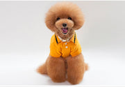 ドッグウェア ペットウェア ポロシャツ 犬の服 犬服 洋服 ペット用品 小型犬 襟付き ボタン ワッペン お散歩 お出かけ おしゃれ かわいい いぬ 猫 ねこ