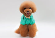 ドッグウェア ペットウェア ポロシャツ 犬の服 犬服 洋服 ペット用品 小型犬 襟付き ボタン ワッペン お散歩 お出かけ おしゃれ かわいい いぬ 猫 ねこ