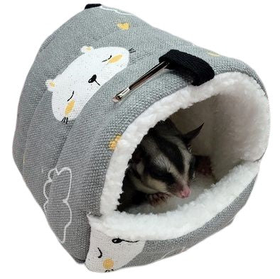 小動物用ハウス ハンモック 小型ペット用 寝具 寝床 寝袋 ウサギ バリエーション画像