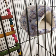 小動物用ハウス ハンモック 小型ペット用 寝具 寝床 寝袋 ベッド もこもこ ボア フリース あったか 暖か ハムスター ハリネズミ モルモット マウス ラット チンチラ デグー おしゃれ かわいい 吊り下げ金具付き 隠れ家 遊び場 写真撮影 映え ペット用品