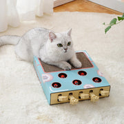 爪とぎ 爪研ぎ 猫用おもちゃ ネコ用おもちゃ ペット用玩具 モグラたたき もぐら叩き ペットグッズ ペット用品 長方形 段ボールタイプ ダンボールタイプ シンプル カジュアル 可愛い かわいい キュート ポップ おしゃれ