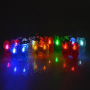 ペット用アクセサリー 首輪アクセサリー LEDライト 光る 犬 ドッグ ペット用品 散歩 夜 骨 ボーン ブルー レッド グリーン ピンク オレンジ レインボー