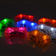 ペット用アクセサリー 首輪アクセサリー LEDライト 光る 犬 ドッグ ペット用品 散歩 夜 骨 ボーン ブルー レッド グリーン ピンク オレンジ レインボー
