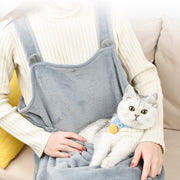 抱っこ用エプロン 猫用品 猫 犬 ペット 抱っこ紐 猫寝袋 キャリーバッグ ペット寝袋 ペットスリング エプロン包 猫エプロン ふわふわ 抱っこキャリー 暖かい 着る 前抱き 前掛け ポケット