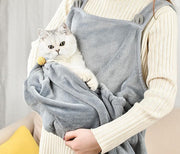 抱っこ用エプロン 猫用品 猫 犬 ペット 抱っこ紐 猫寝袋 キャリーバッグ ペット寝袋 ペットスリング エプロン包 猫エプロン ふわふわ 抱っこキャリー 暖かい 着る 前抱き 前掛け ポケット