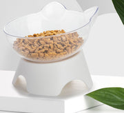 ペット用食器 フードボウル ペット用 エサ入れ 水入れ ペット用品 ペットグッズ 猫 ネコ 犬 イヌ スタンド 猫型 単色 かわいい シンプル